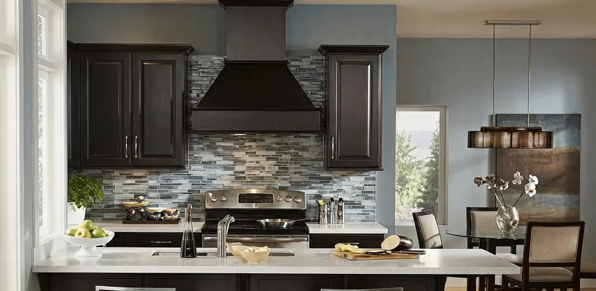 Kitchen cabinet painting and refinishing in a modern kitchen in Fresno, CA